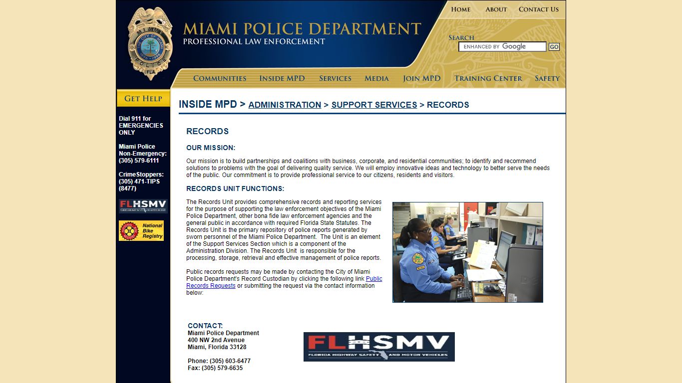 Records - Miami Police Department